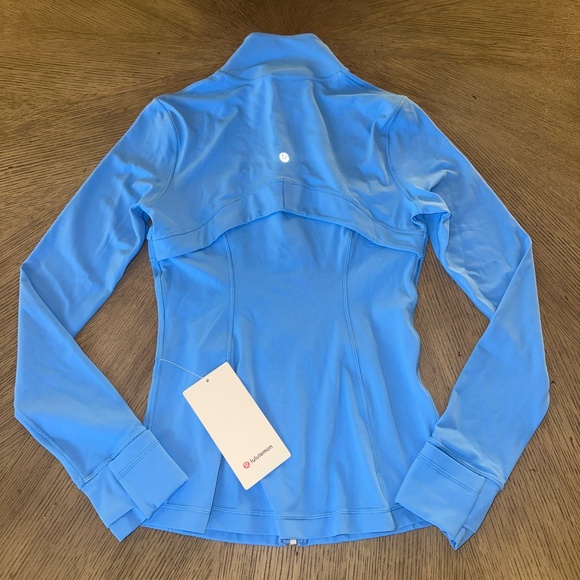 LULULEMON DEFINE JACKET NULU POOL PARTY/MIRROR SILVER ZIPPER WOMENS SIZE 6 NEW - Picture 4 of 4